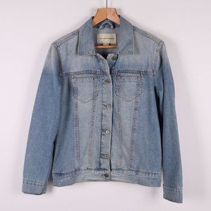PILCRO AND THE LETTERMAN Light Wash Denim Jacket